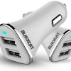 Blackcat Dual Port Fast Car Mobile Charger 3.1A Jiffy D with Type C Cable| Fast Charging, 3.3 ft | 1m Long